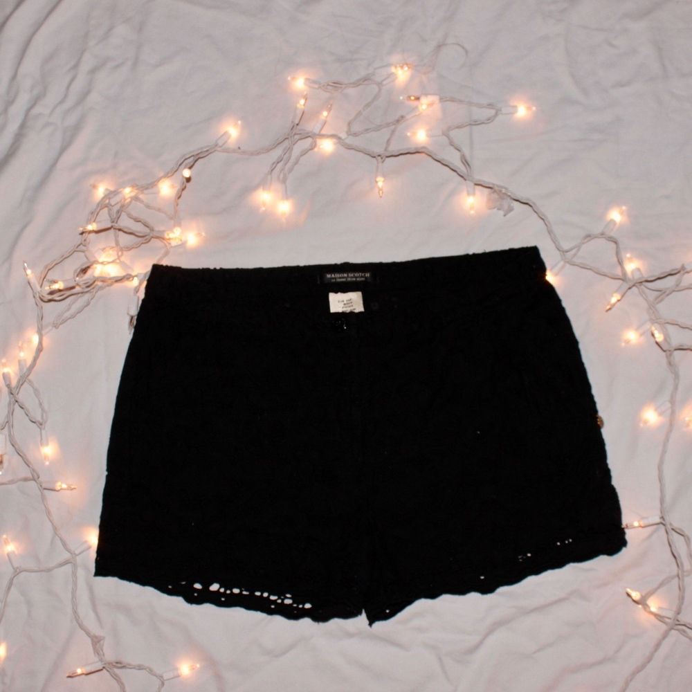 5/$15🌞 Black Lace Shorts